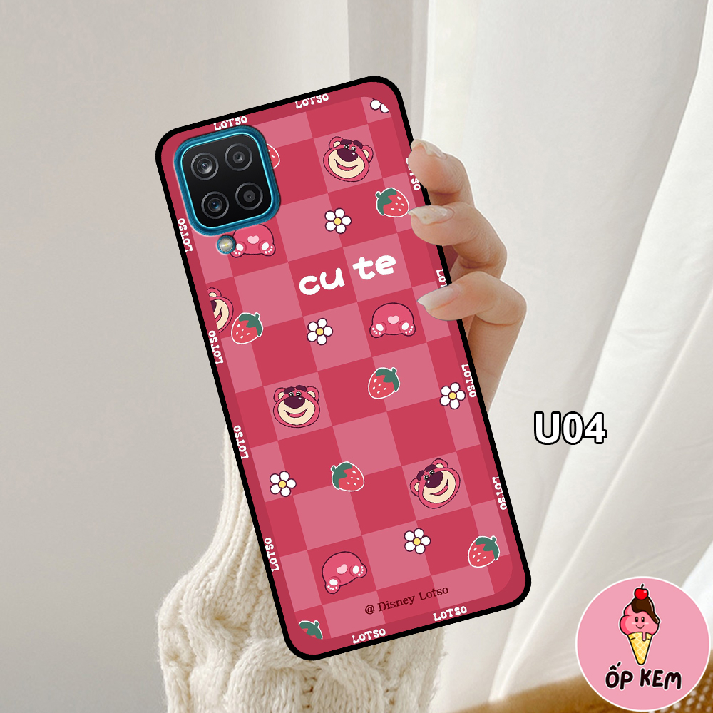 Ốp SamSung A12 - M12 - A22 4G - A22 5G In Hình Gấu Dâu Lotso Cực Trend