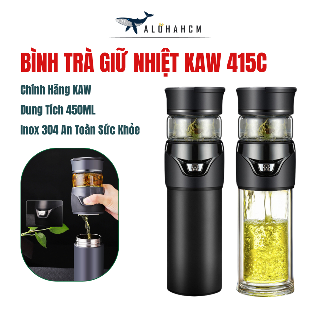 Bình pha trà KAW 415C Hàng Chính Hãng, Dung Tích 450ml, Inox 316 An Toàn Sức Khỏe | BigBuy360 - bigbuy360.vn