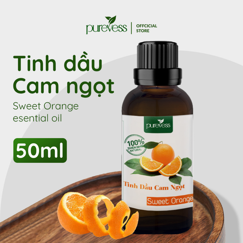 Tinh dầu thiên nhiên Purevess nguyên chất cao cấp giúp thơm phòng, thư giãn ngủ ngon dung tích 10ml 50ml