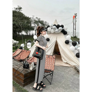 Set váy kẻ 2 chi tiết