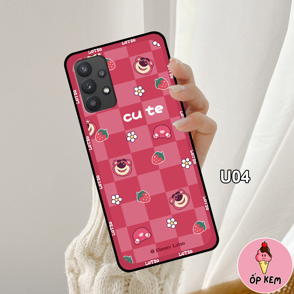 Ốp SamSung A32 4G/5G - A52/52s - A72 In Hình Gấu Dâu Lotso Cực Trend