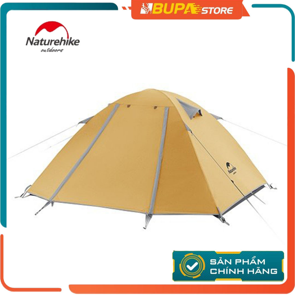 Lều cắm trại 3,4 người,Lều camping NatureHike NH18Z033-P / NH18Z044-P hai lớp chính hãng