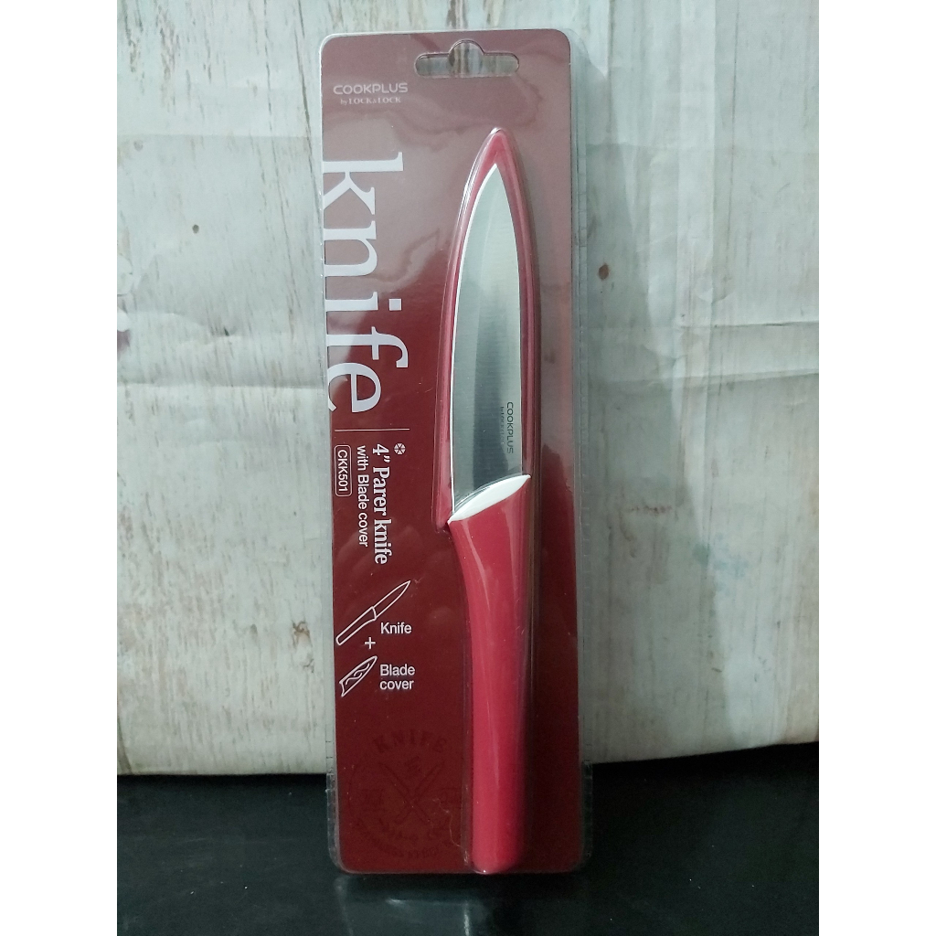 Dao gọt trái cây Lock&Lock bằng thép không gỉ có nắp đậy CKK501 - Chính Hãng