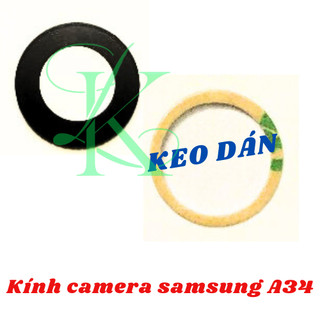 Kính camera Samsung A34 có sẵn keo dán