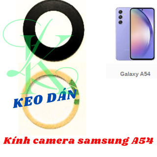 Kính camera Samsung A54 có sẵn keo dán
