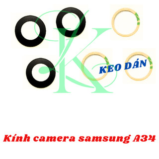 Kính camera Samsung A34 có sẵn keo dán