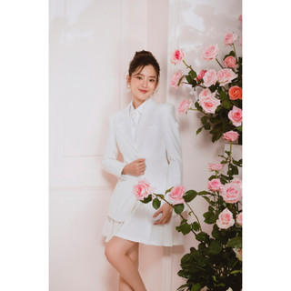 Armous- Chân váy trắng xếp ly