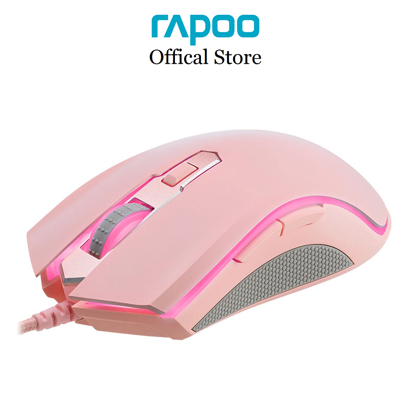 Chuột Gaming Rapoo V25S thiết kế công thái học, 6200DPI, led RGB