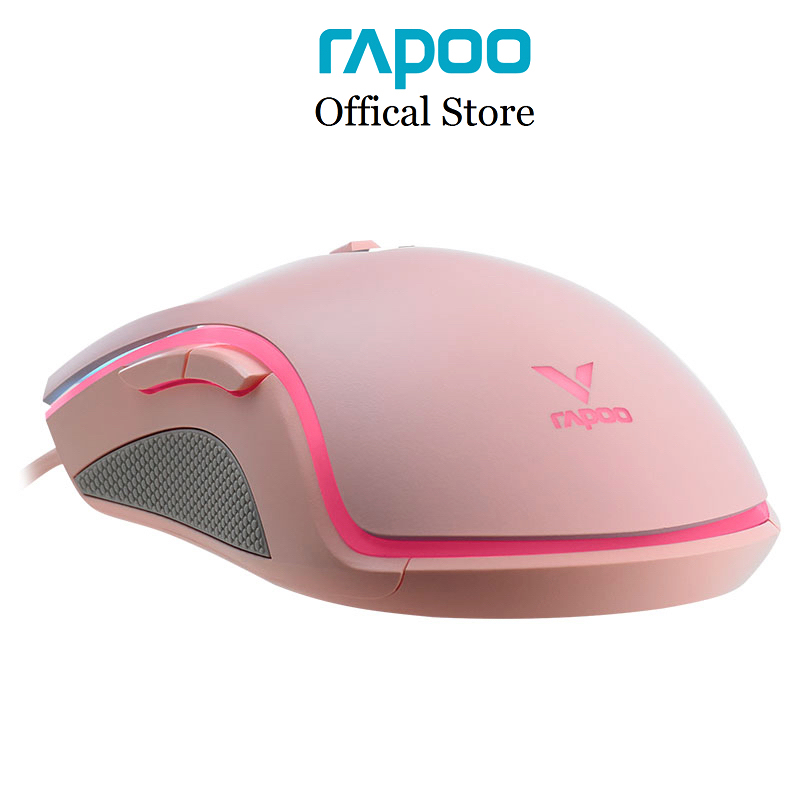 Chuột Gaming Rapoo V25S thiết kế công thái học, 6200DPI, led RGB