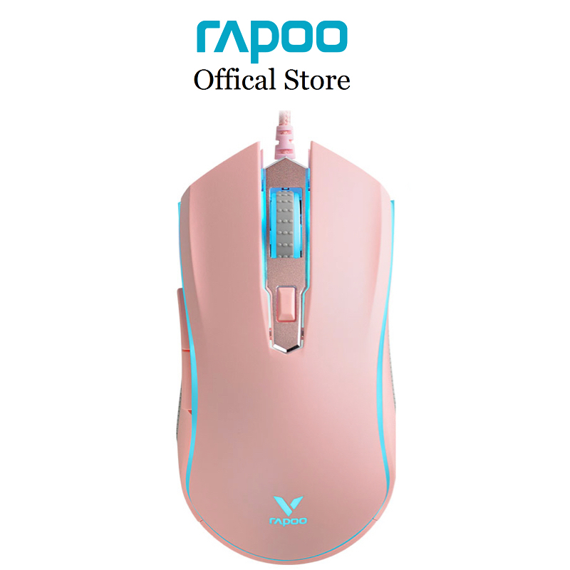 Chuột Gaming Rapoo V25S thiết kế công thái học, 6200DPI, led RGB