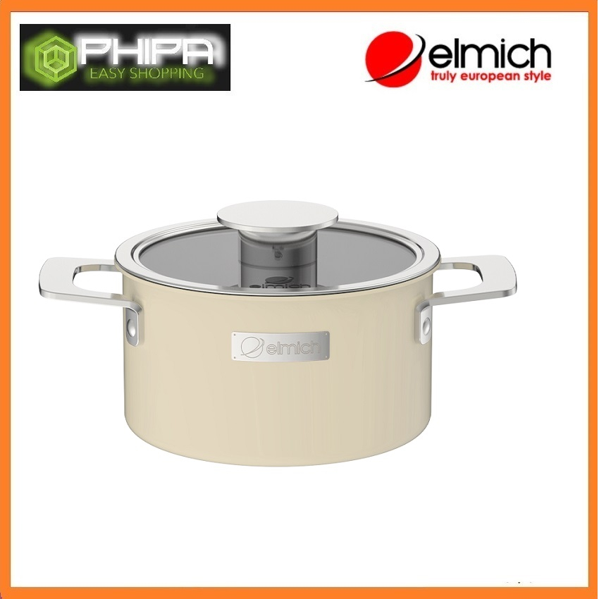 Nồi inox liền khối EL-8120 size 16cm, EL-8121 size 18cm, EL-8122 size 20 cm, EL-8223 size 22cm, EL-8224 size 26cm