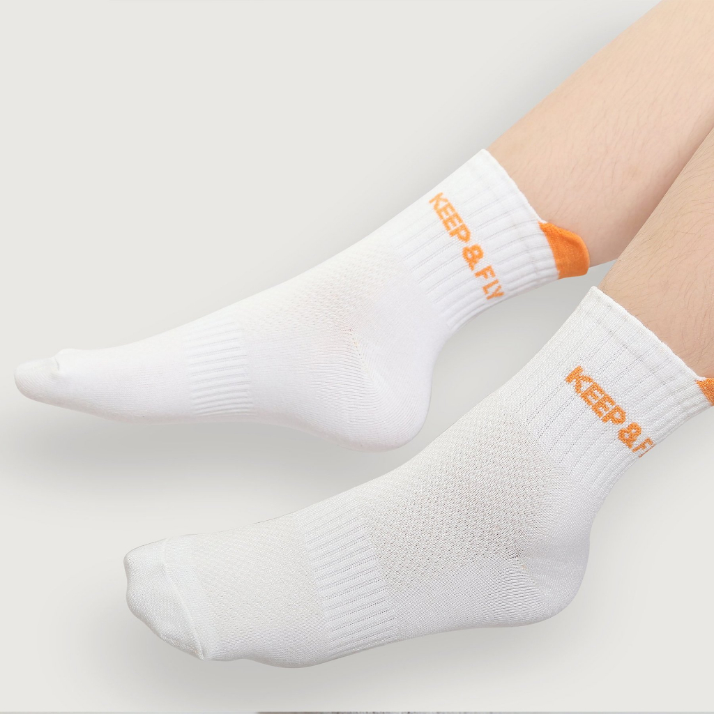 Vớ Thể Thao KEEPFLY 1.0, Siêu Nhẹ, Mềm Mịn, Lưới Thoáng Khí Thoát Hơi Tốt