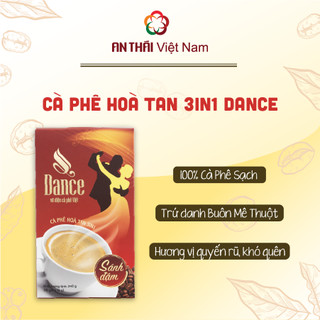 Cà Phê Hòa Tan 3in1 Dance - AnTháiCafé Vị Sánh Đậm (Hộp 15gói x 16gr)