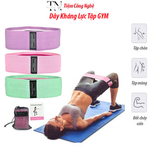 Dây kháng lực tập gym,dây mini band đàn hồi kháng lực tập mông chân đùi