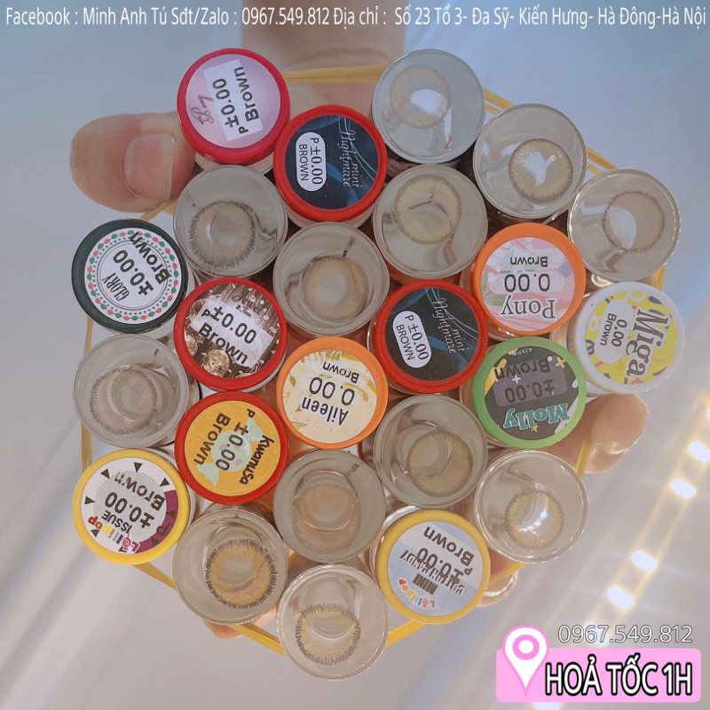 Lens Mắt Kính Áp Tròng Cô Dâu Hàng Thái Cao Cấp 0 Độ [Hàng Loại 1]