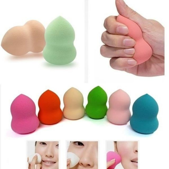 Mút Trang Điểm Mút Tán Kem Nền Hình Hồ Lô, Giọt Nước.