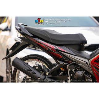 Tem Exciter 2008- 2010 mẫu tem lửa (đỏ đen)