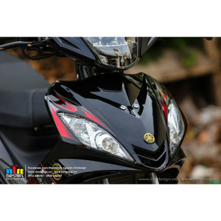 Tem Exciter 2008- 2010 mẫu tem lửa (đỏ đen)