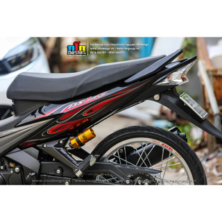 Tem Exciter 2008- 2010 mẫu tem lửa (đỏ đen)