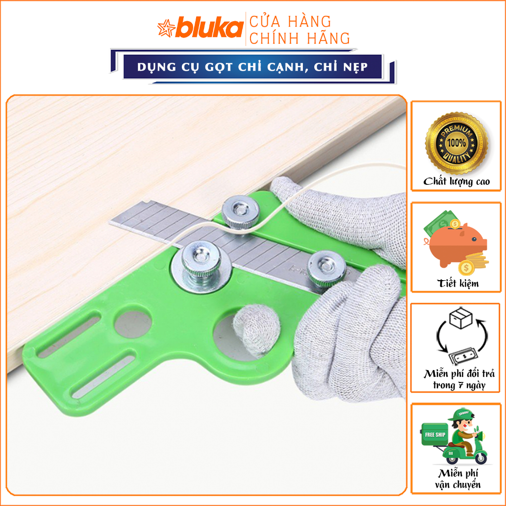 Dụng Cụ Gọt Cạnh Chỉ, Chỉ Nẹp, Chỉ Nhựa Đa Năng BLUKA