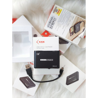 (Hỏa Tốc HCM)-Đầu đọc thẻ đa năng SSK ,Đầu đọc thẻ CF-SD-micro SD-MMC-M2-MS-XD(Hộp giấy)