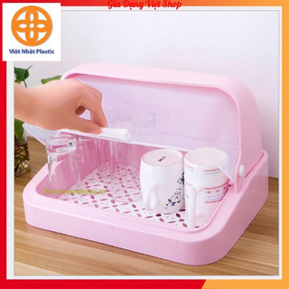 ￼Khay úp bình sữa, ly cốc có nắp đậy nhựa.Giá úp ly cốc Việt nhật VN1355