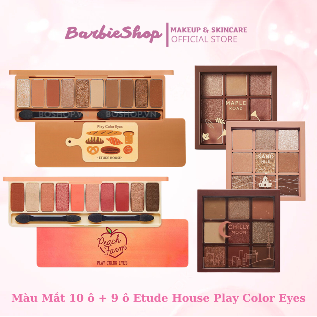 Bảng Phấn Mắt 9 ô + 10 ô Etude House Play Color Eyes [In The Cafe - Lavender]