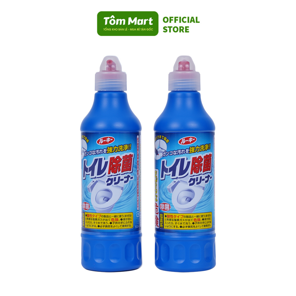 Nước tẩy rửa bồn cầu Nhật Bản TÔM MART vệ sinh toilet, sạch vết ố, diệt khuẩn - 500ml