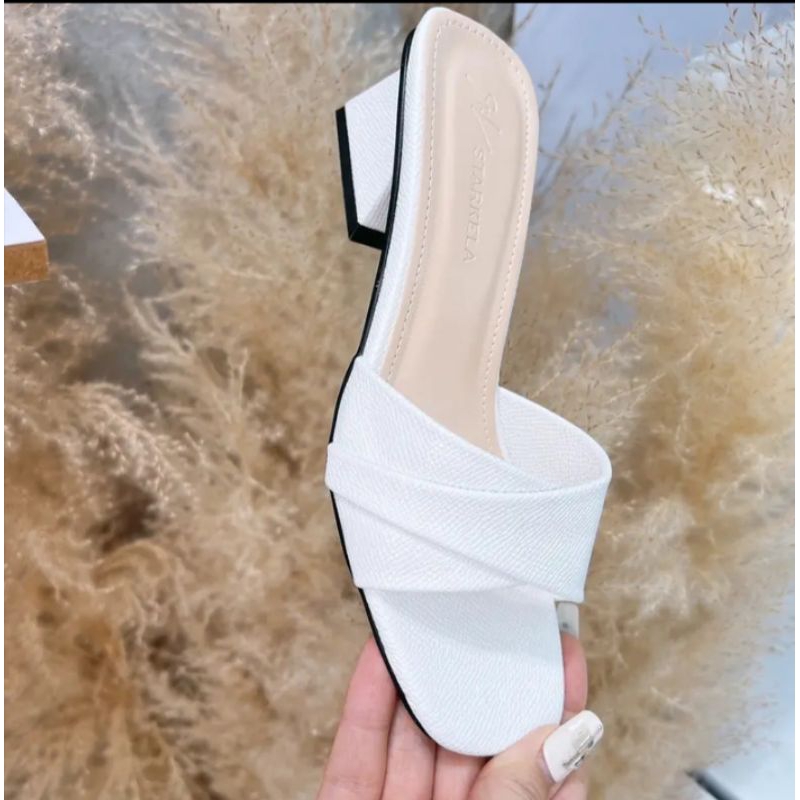 GUỐC CAO GÓT NỮ QUAI VÁT GÓT TAM GIÁC CAO 5CM