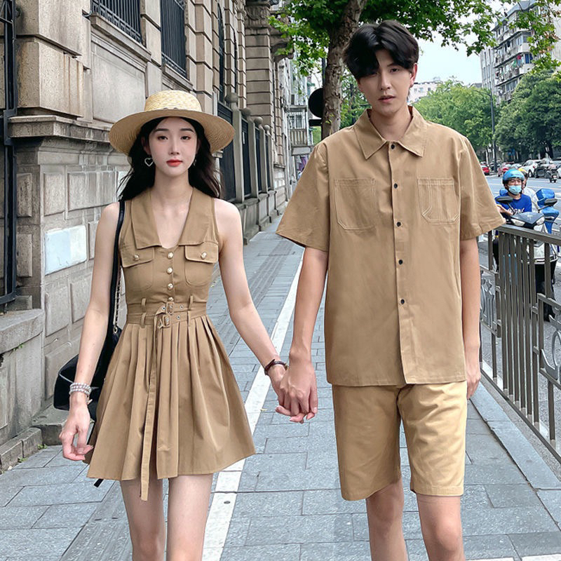 (ORDER)-Bộ đồ đôi vintage Hàn Quốc mới hè 2023- kèm ảnh thật