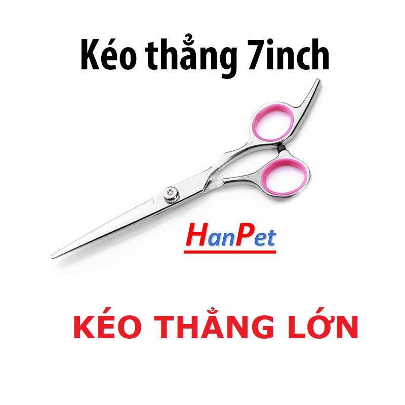 (1 cái) Kéo cắt tỉa lông chó mèo Orgo New bằng inox 2 size