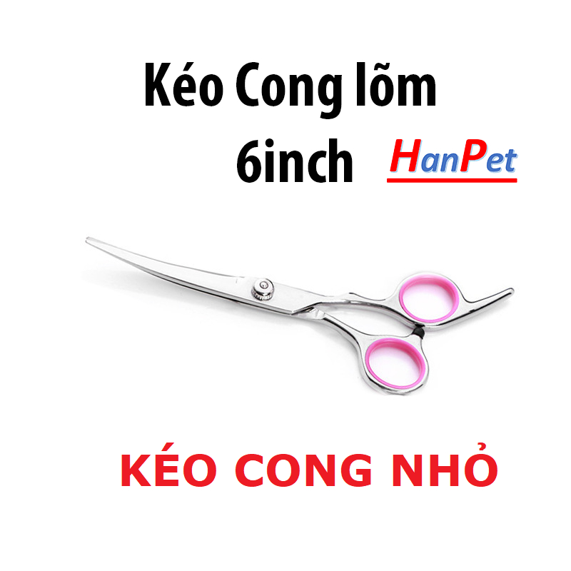 (1 cái) Kéo cắt tỉa lông chó mèo Orgo New bằng inox 2 size