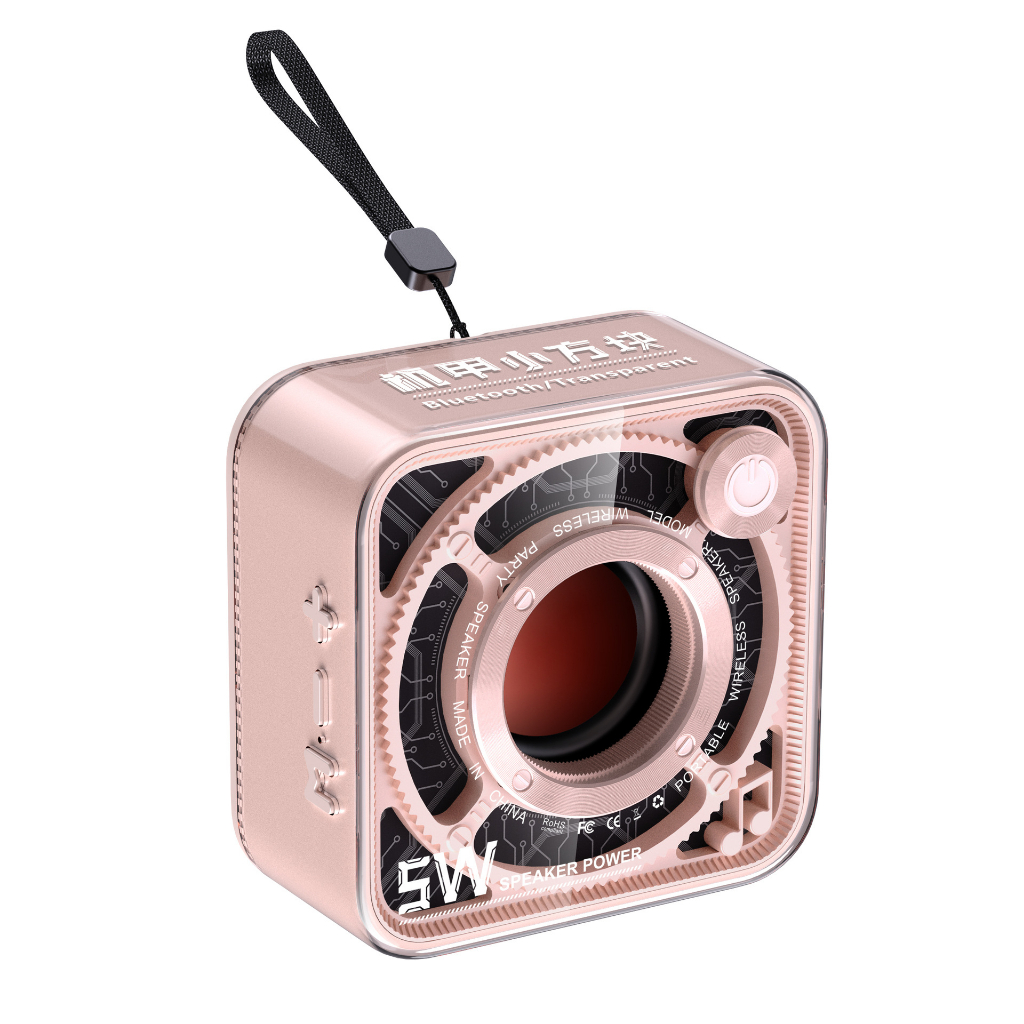 Loa bluetooth mini cầm tay DW12 kiểu dáng dễ thương nhỏ gọn có dây đeo công suất 5W bảo hành đổi mới 6 tháng