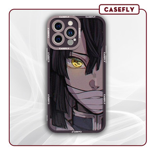 Ốp lưng iphone cạnh vuông Casefly Demon Slayer xà trụ Obanai 6plus/6s//7/7plus/8/8plus/x/xs/11/12/pro/promax