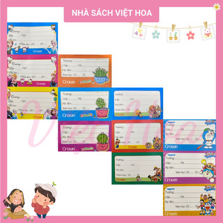 Tập 12 nhãn vở decal hình dễ thương Crow Hưng Thịnh