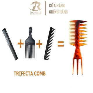 Lược Xương Cá Tạo Kiểu Tóc Nam Tuyệt Đẹp. Lược Chải Phồng Tạo Kiểu Tóc Đa Năng 3 Trong 1.(Ảnh thật)