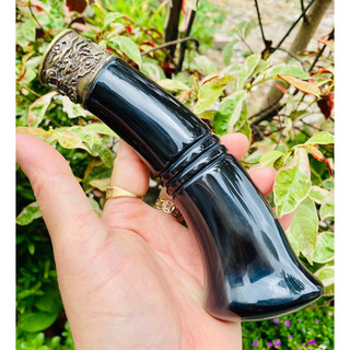 cán dao sừng trâu khâu đồng