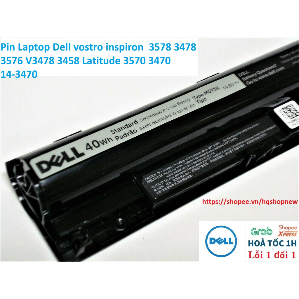 ⚡️[Pin zin] Pin Laptop Dell vostro inspiron  3578 3478 3576 V3478 3458 Latitude 3570 3470 14-3470
