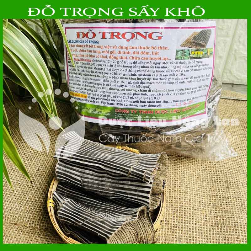 ✅ ĐỖ TRỌNG khô sạch đóng gói 500gram - congtyduoclieuhonglan
