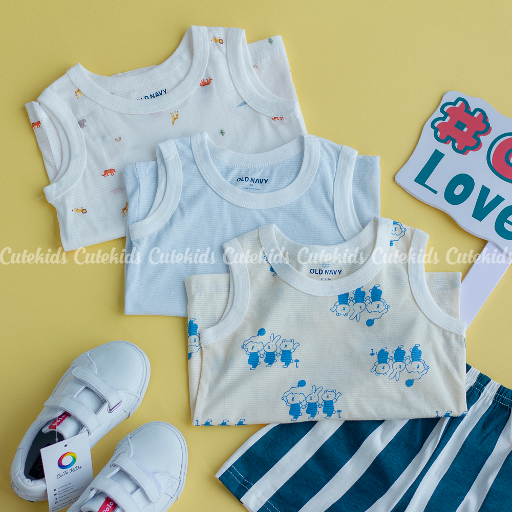 Áo ba lỗ Bé trai Bé gái cotton giấy