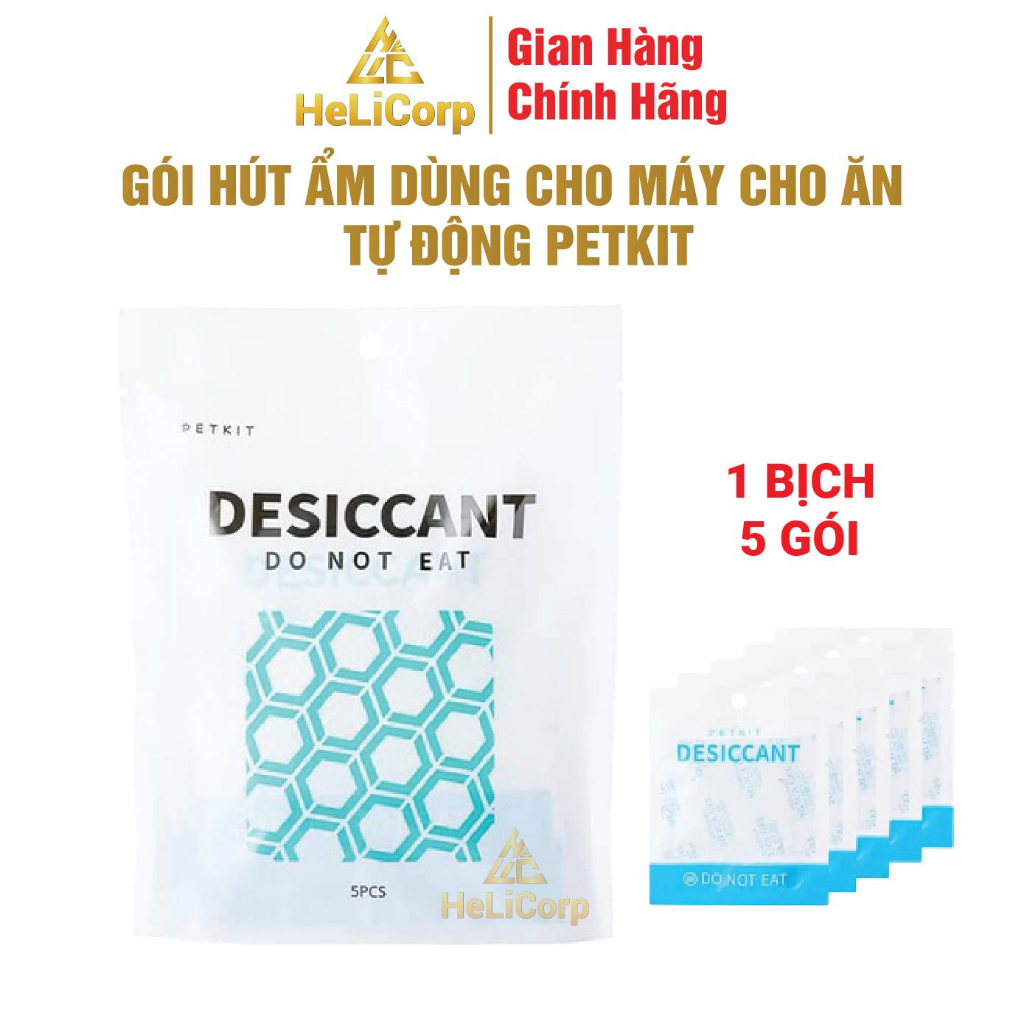 Combo 5 Gói Hút Ẩm Dùng Cho Máy Nhả Hạt, Máy Cho Mèo Ăn Tự Động Petkit