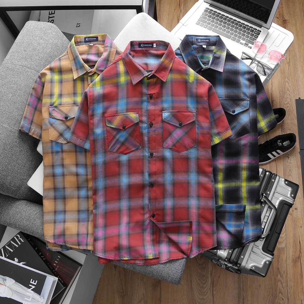 Áo sơ mi dài tay ngắn tay EVISA họa tiết in ông địa xịn xò không phai không tróc không xù lông ĐTREND.SHOP