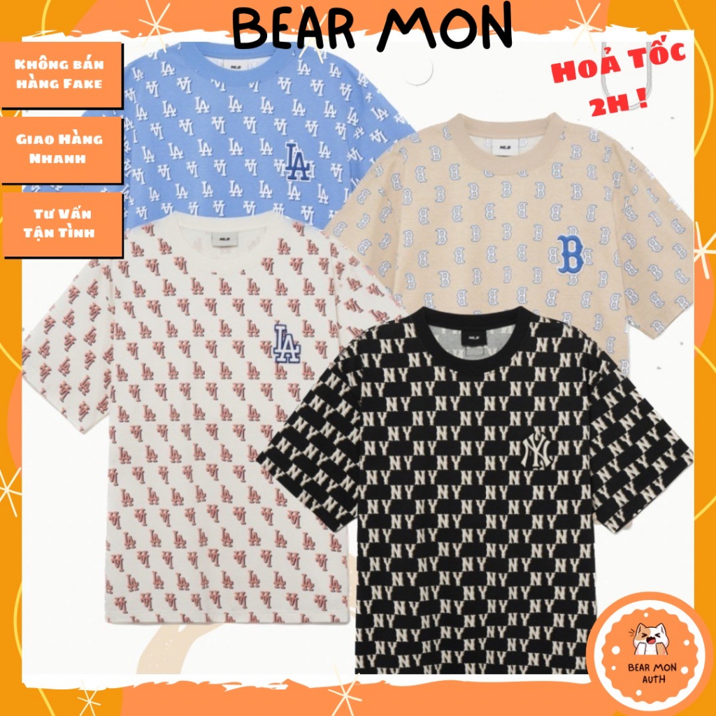 Áo MLB Classic Monogram Full Edition Pattern Short Sleeve T-Shirt LA Dodgers 3Atsm1133