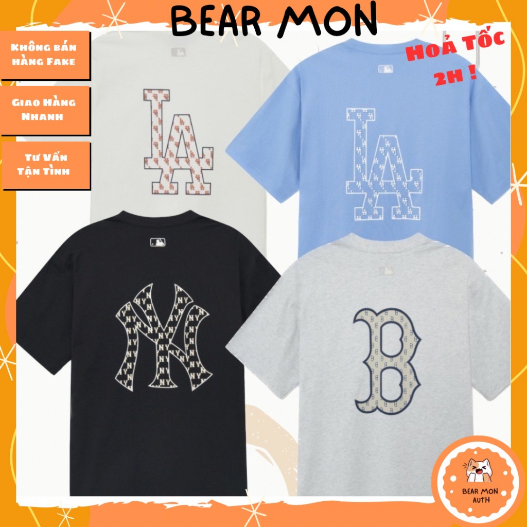 Áo MLB Classic Monogram Big rogo Short Sleeve T-Shirt New York Yangus 3Atsm0233