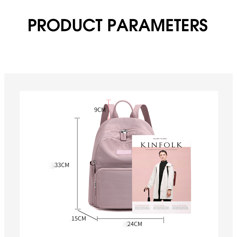 Ba Lô Mới Tươi Của Phụ Nữ Túi Thời Trang Vải Bố  Balo Du Lịch Sinh Viên Đại Học Màu Trơn