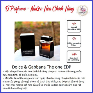 Nước hoa nam Dolce & Gabbana The one EDP (Nước Hoa Chiết) - mùi hương cuốn hút, nam tính, cổ điển, lịch lãm - Chính Hãng