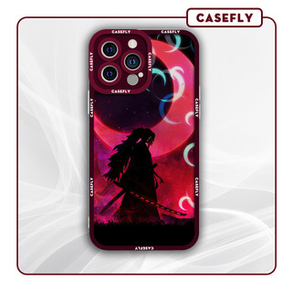Ốp lưng iphone cạnh vuông Casefly Demon Slayer thượng nhất Kokushibo 6plus/6s//7/7plus/8/8plus/x/xs/11/12/pro/promax