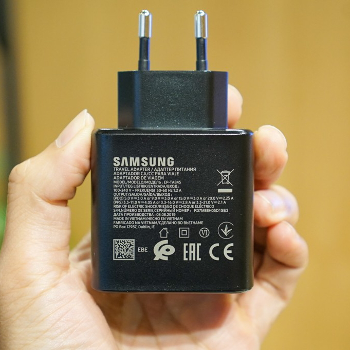 SAMSUNG 45W Sạc siêu nhanh Bộ type-c Dây sạc 5A