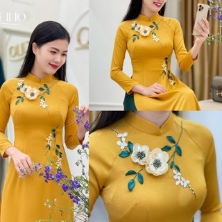 Áo dài thiết kế kèm quần