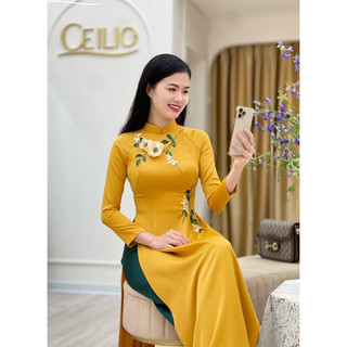 Áo dài thiết kế kèm quần